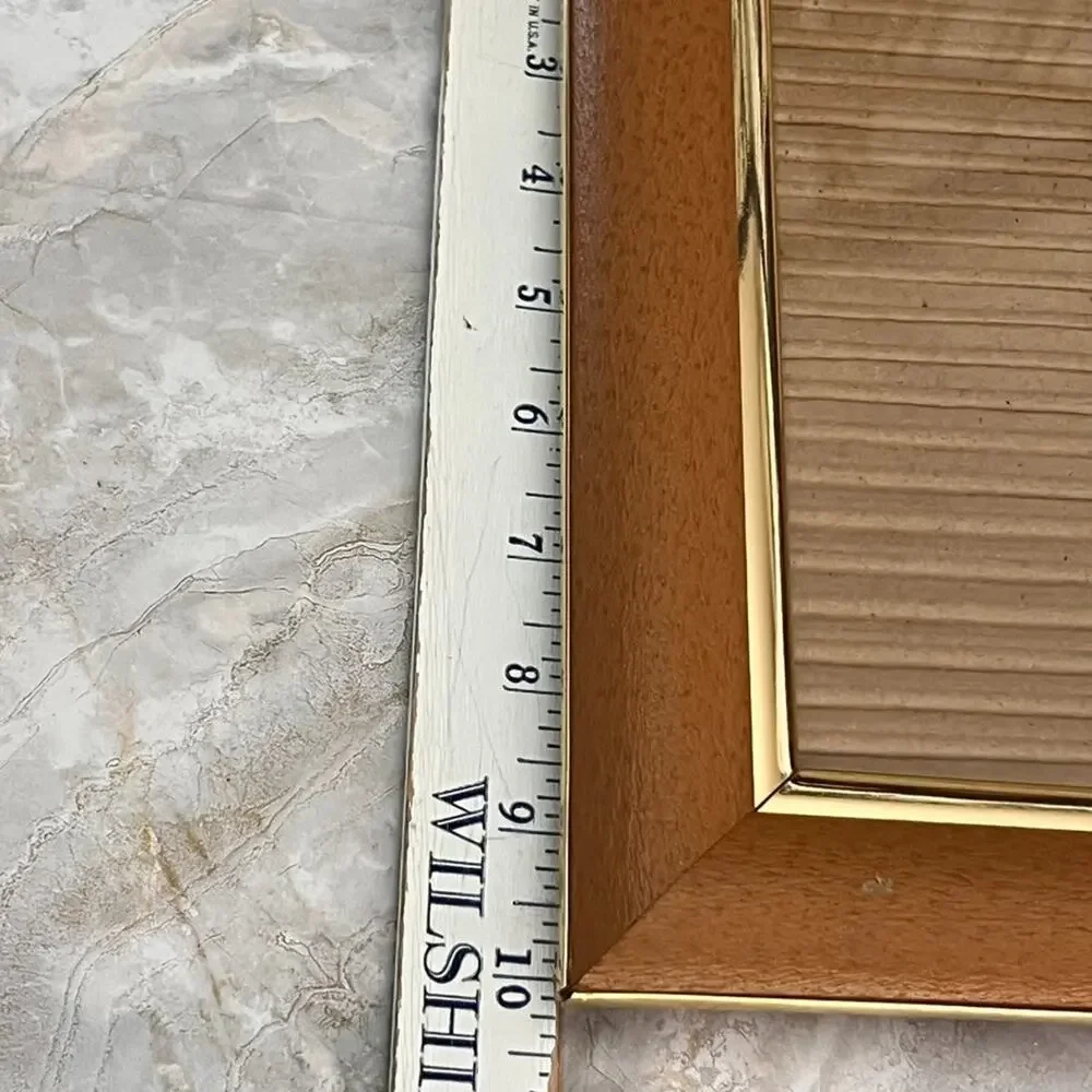 Vintage Medium Picture Photo Frame With Gold Trim Freestanding 9 x 7